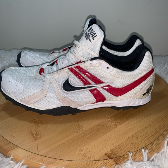 Nike Rival XC Mens Size 6.5 US Sneaker Track & Field Running White Red Black - Picture 3 of 8